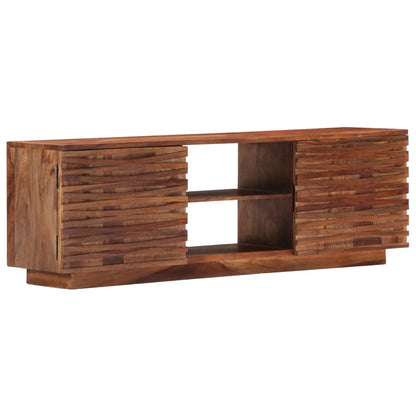 TV Cabinet Unit Solid Sheesham Wood