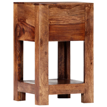 Bedside Cabinet Solid Sheesham Wood - 30×30×50cm