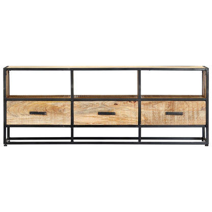 TV Cabinet 3 drawers Solid Mango Wood