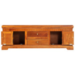 TV Cabinet 2 Drawers Solid Acacia Wood