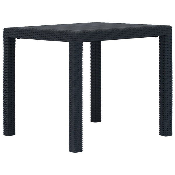  Garden Table Anthracite  Plastic Rattan Look