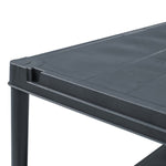 Storage Shelf Rack Black 125 kg Plastic