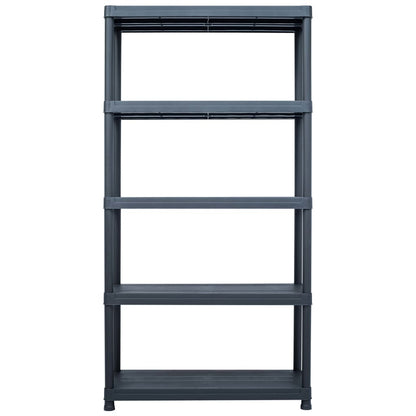 Storage Shelf Rack Black 250 kg  Plastic