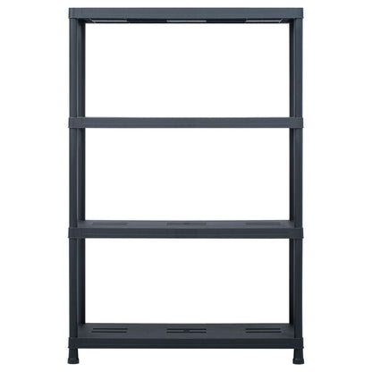 Storage Shelf Rack Black 220 kg  Plastic