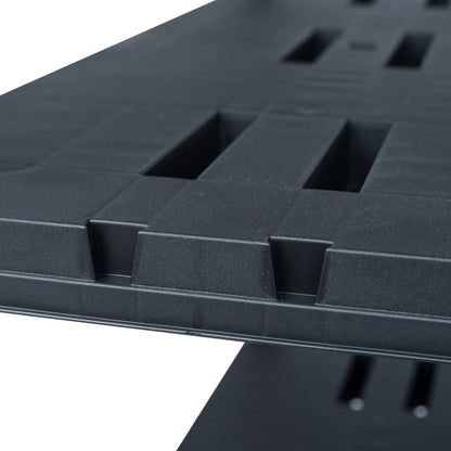 Storage Shelf Rack Black 220 kg  Plastic
