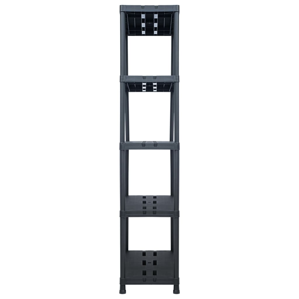 Storage Shelf Rack Black 260 kg  Plastic