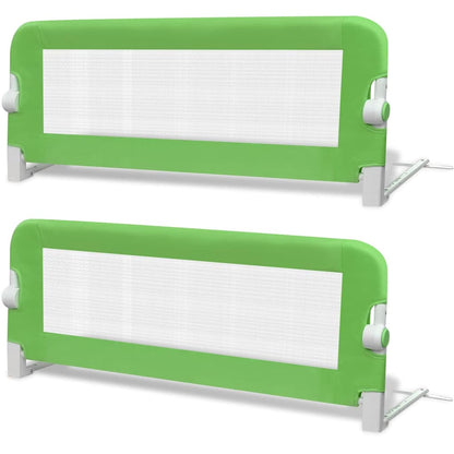 Toddler Safety Bed Rail 2 pcs Green - 102×36.5×42cm