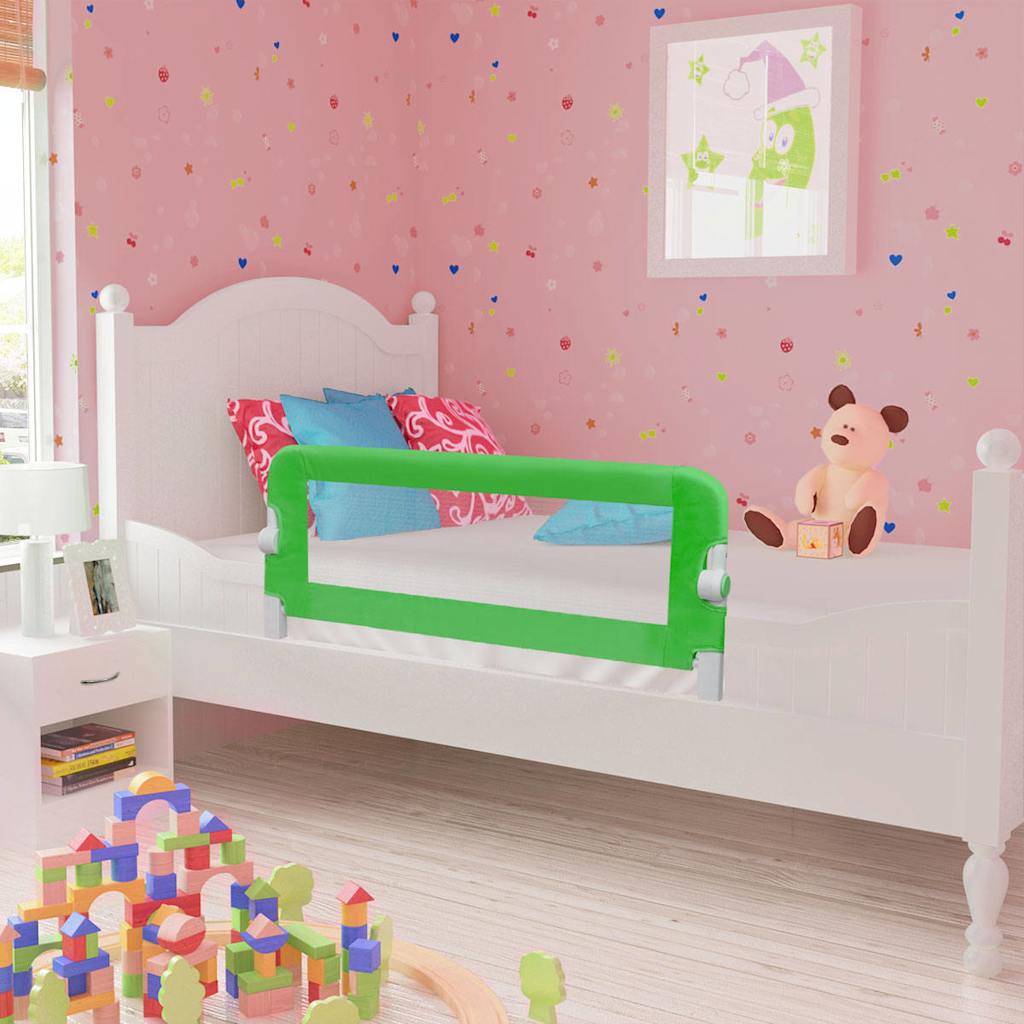 Toddler Safety Bed Rail 2 pcs Green - 102×36.5×42cm