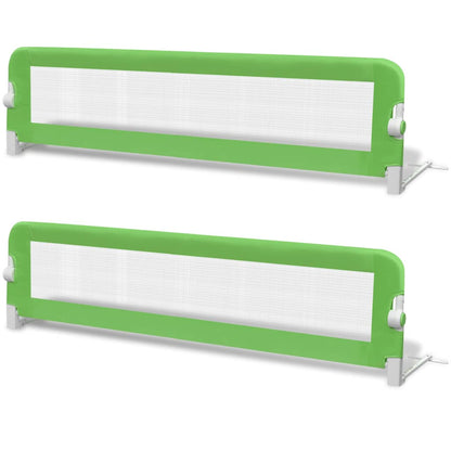 Toddler Safety Bed Rail 2 pcs Green - 150×36.5×42cm