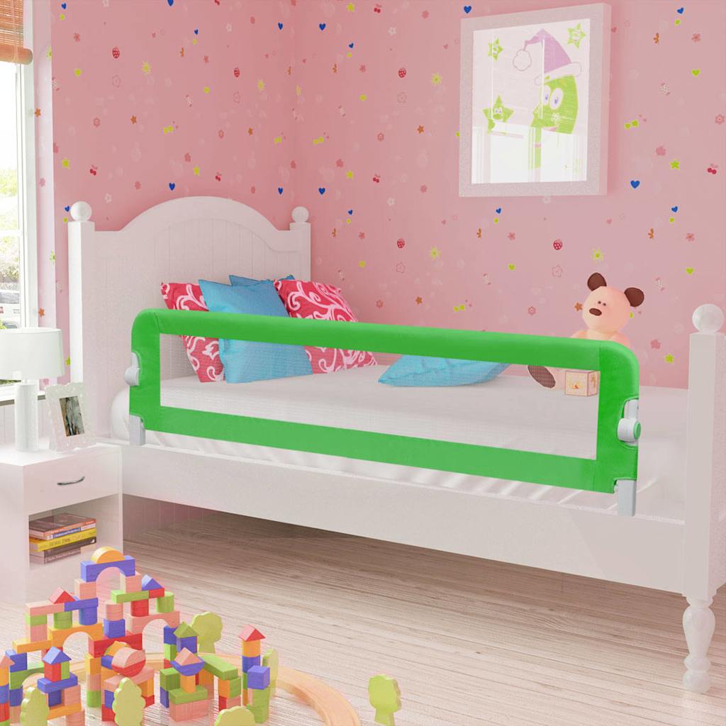 Toddler Safety Bed Rail 2 pcs Green - 150×36.5×42cm