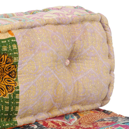 Pallet Sofa Cushion Multicolour Fabric Patchwork - 120×23×30cm