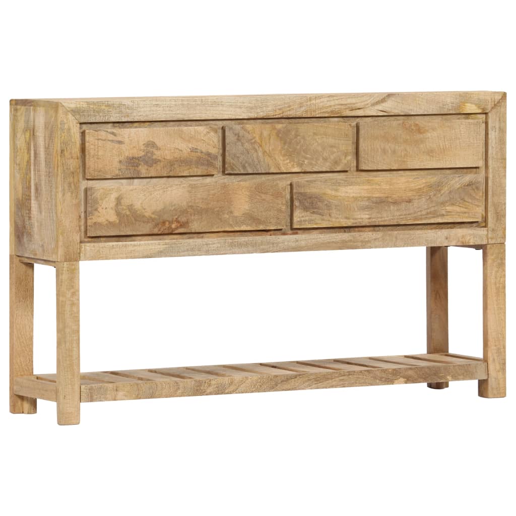 Wooden Sideboard Natural Finish 120x30x75cm