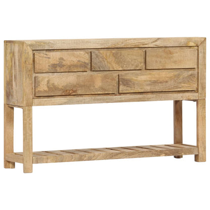Wooden Sideboard Natural Finish 120x30x75cm
