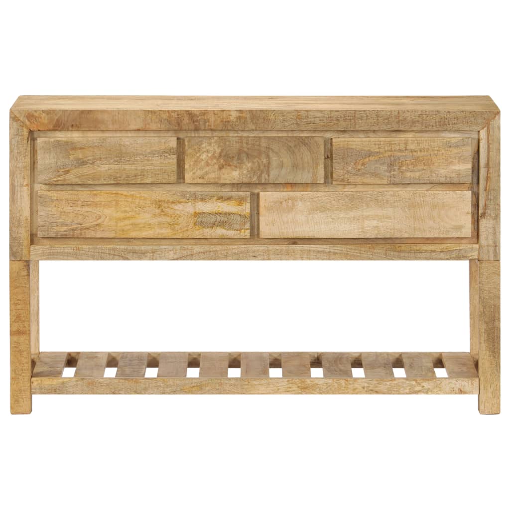 Wooden Sideboard Natural Finish 120x30x75cm