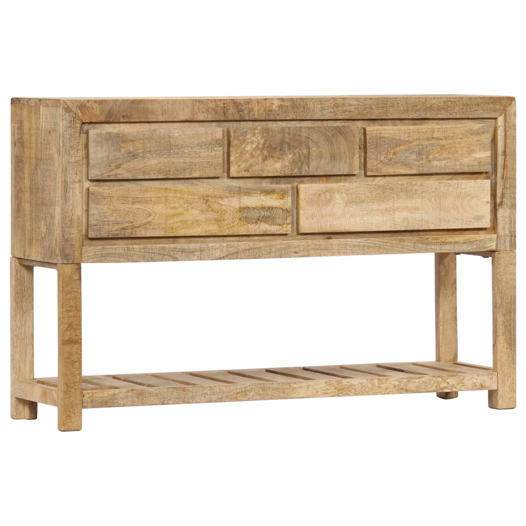 Wooden Sideboard Natural Finish 120x30x75cm