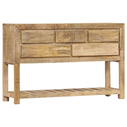 Wooden Sideboard Natural Finish 120x30x75cm