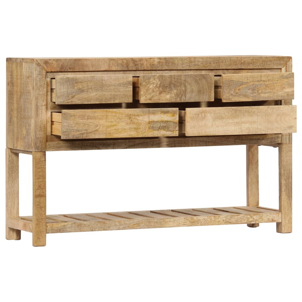 Wooden Sideboard Natural Finish 120x30x75cm