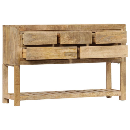 Wooden Sideboard Natural Finish 120x30x75cm