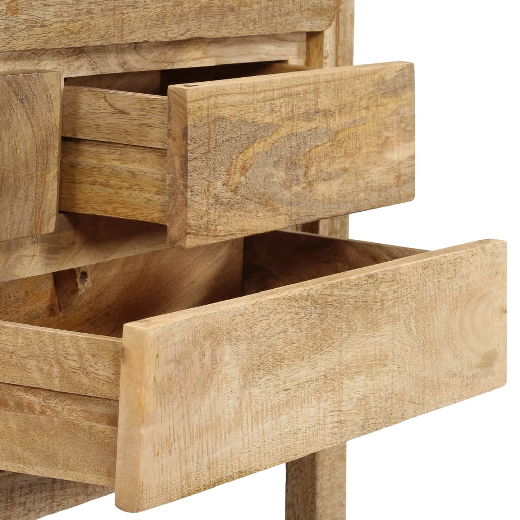 Wooden Sideboard Natural Finish 120x30x75cm