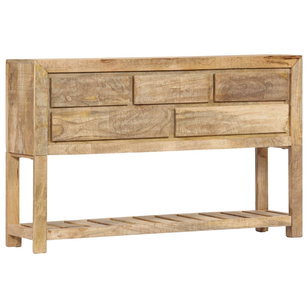Wooden Sideboard Natural Finish 120x30x75cm