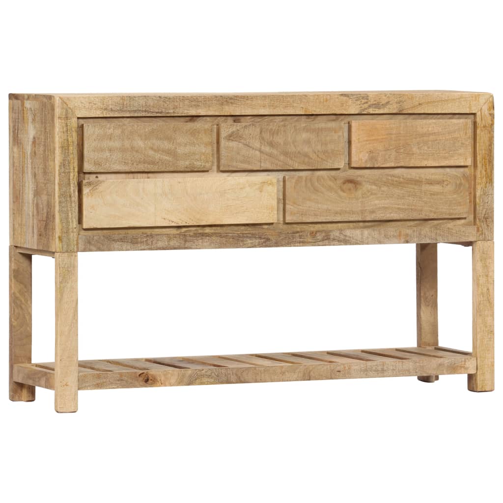 Wooden Sideboard Natural Finish 120x30x75cm