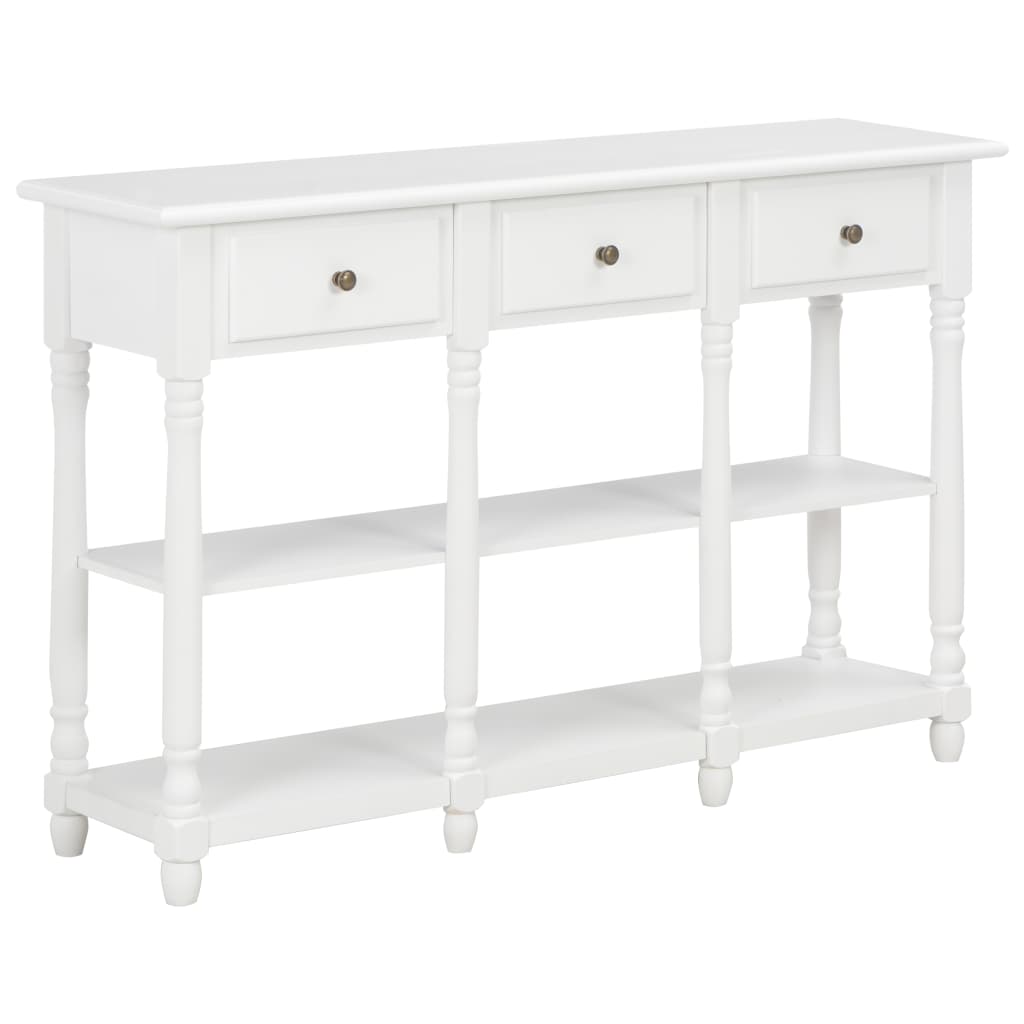 Console Table MDF White - 120×30×76cm