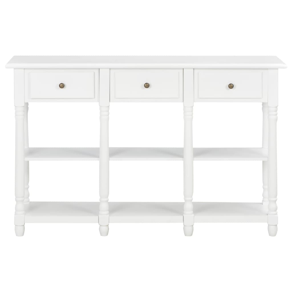 Console Table MDF White - 120×30×76cm