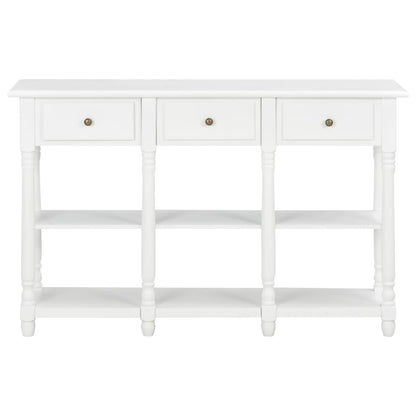 Console Table MDF White - 120×30×76cm