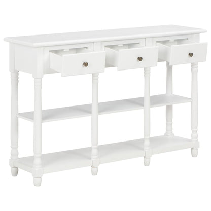 Console Table MDF White - 120×30×76cm
