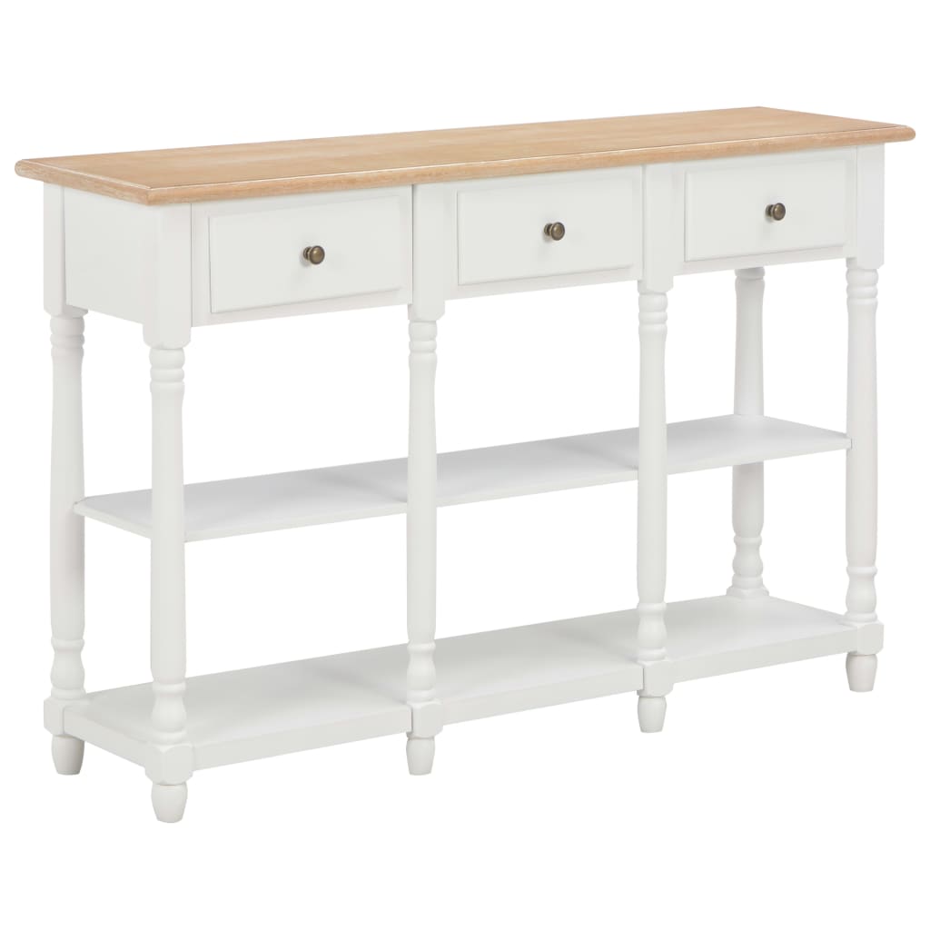 Console Table White MDF