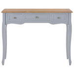 Dressing Console Table with 3 Drawers Grey