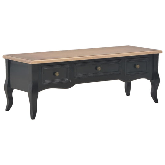 TV Cabinet Black Wood