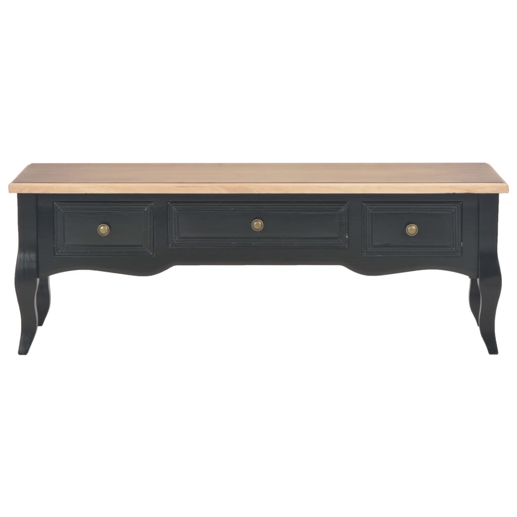 TV Cabinet Black Wood