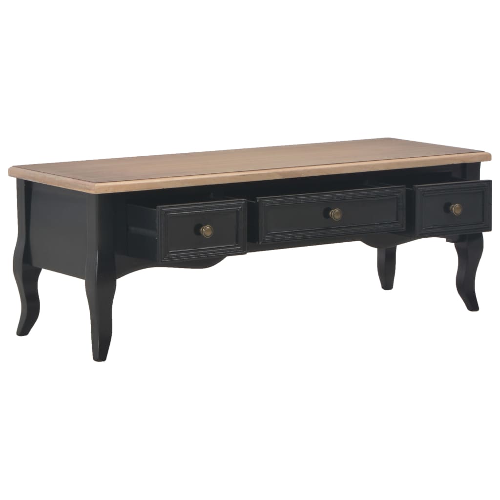 TV Cabinet Black Wood