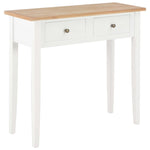 Dressing Console Table White Wood