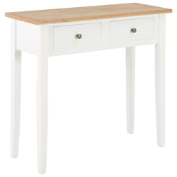 Dressing Console Table White Wood