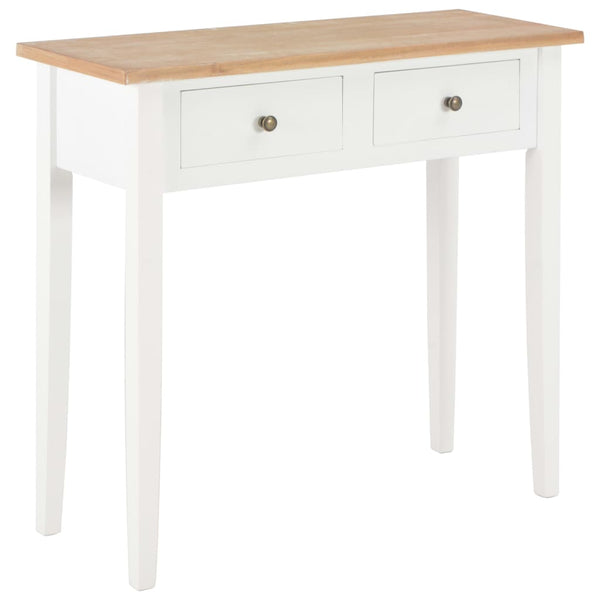  Dressing Console Table White Wood