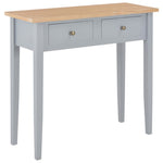 Dressing Console Table Grey Wood