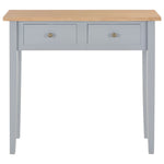 Dressing Console Table Grey Wood