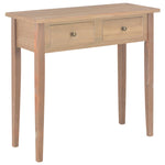 Dressing Console Table Brown Wood