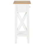 Side Table White Wood