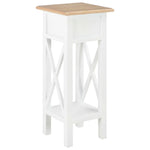 Side Table White Wood