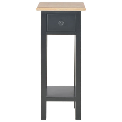 Side Table Black Wood