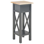 Side Table Black Wood