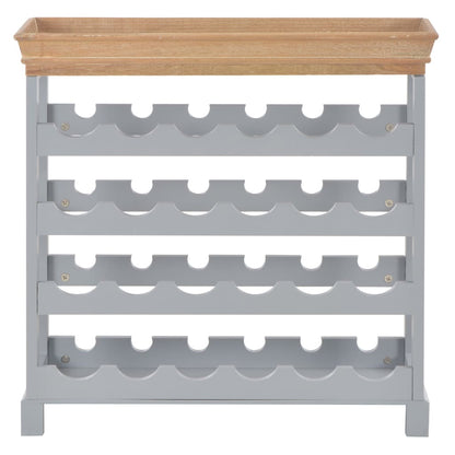 Wine Cabinet Grey MDF