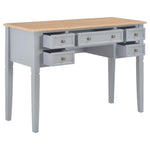 Writing Desk Grey Wood