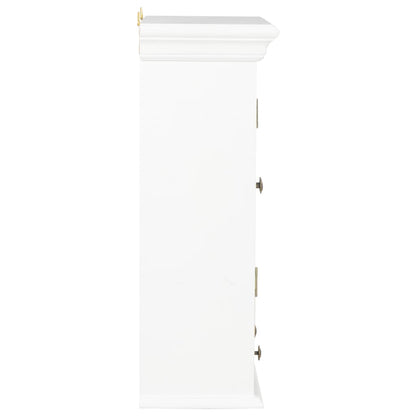 Wall Cabinet White Solid Wood