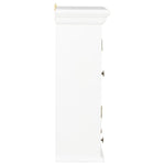 Wall Cabinet White Solid Wood