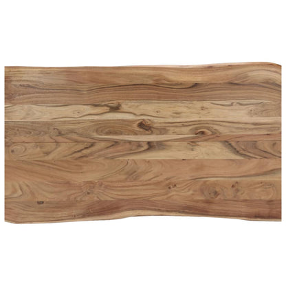 Dining Table Solid Acacia Wood - 140×80×76cm