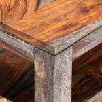 Coffee Table Grey Solid Sheesham Wood
